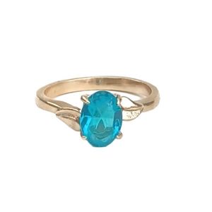 Aquamarine Gold Ring